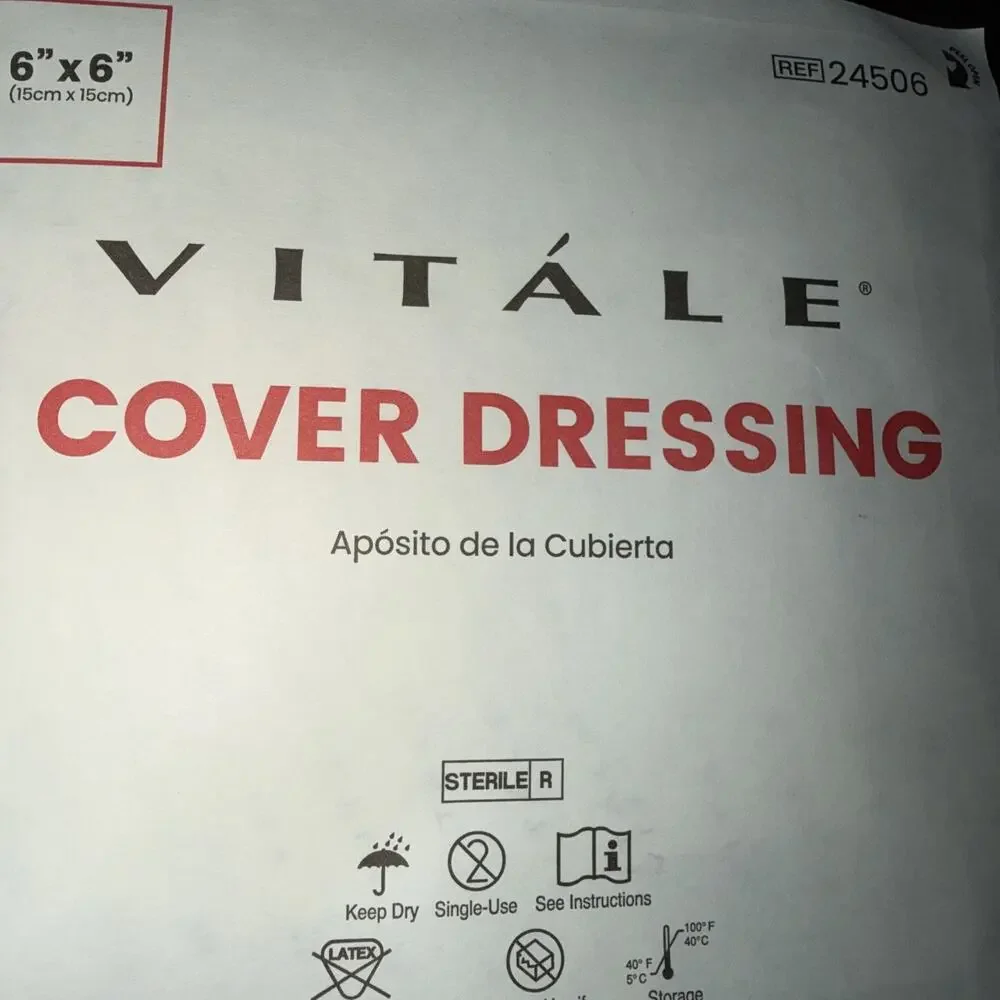 10 Vitale 6x6 Inches Cover Dressings Individual Packages Exp 2 2030 Sterile New